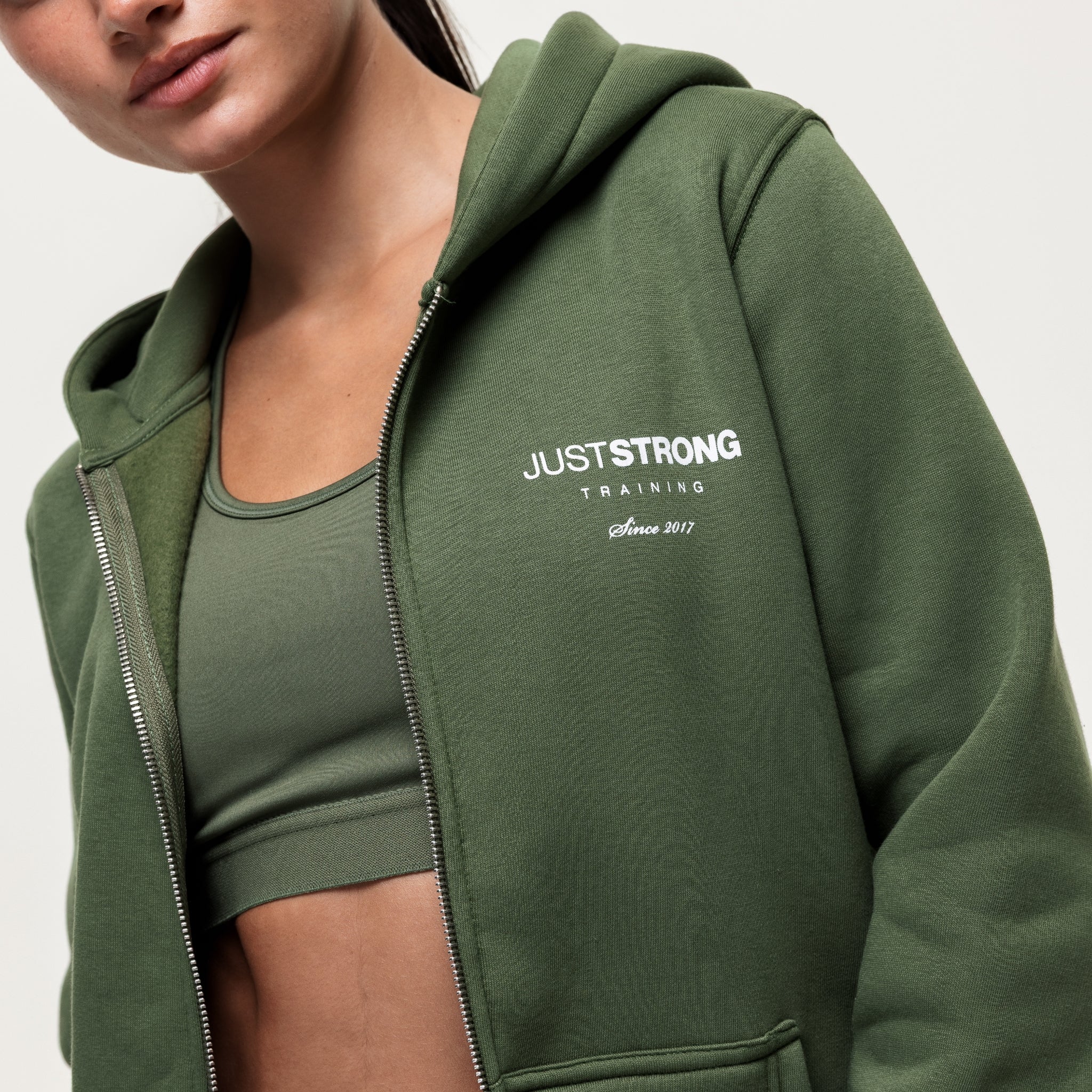 Training Essentials Motion Zip Hoodie - Khaki