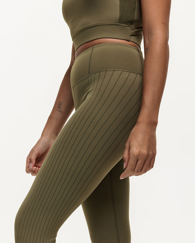 Agility Workout Leggings - Military Green