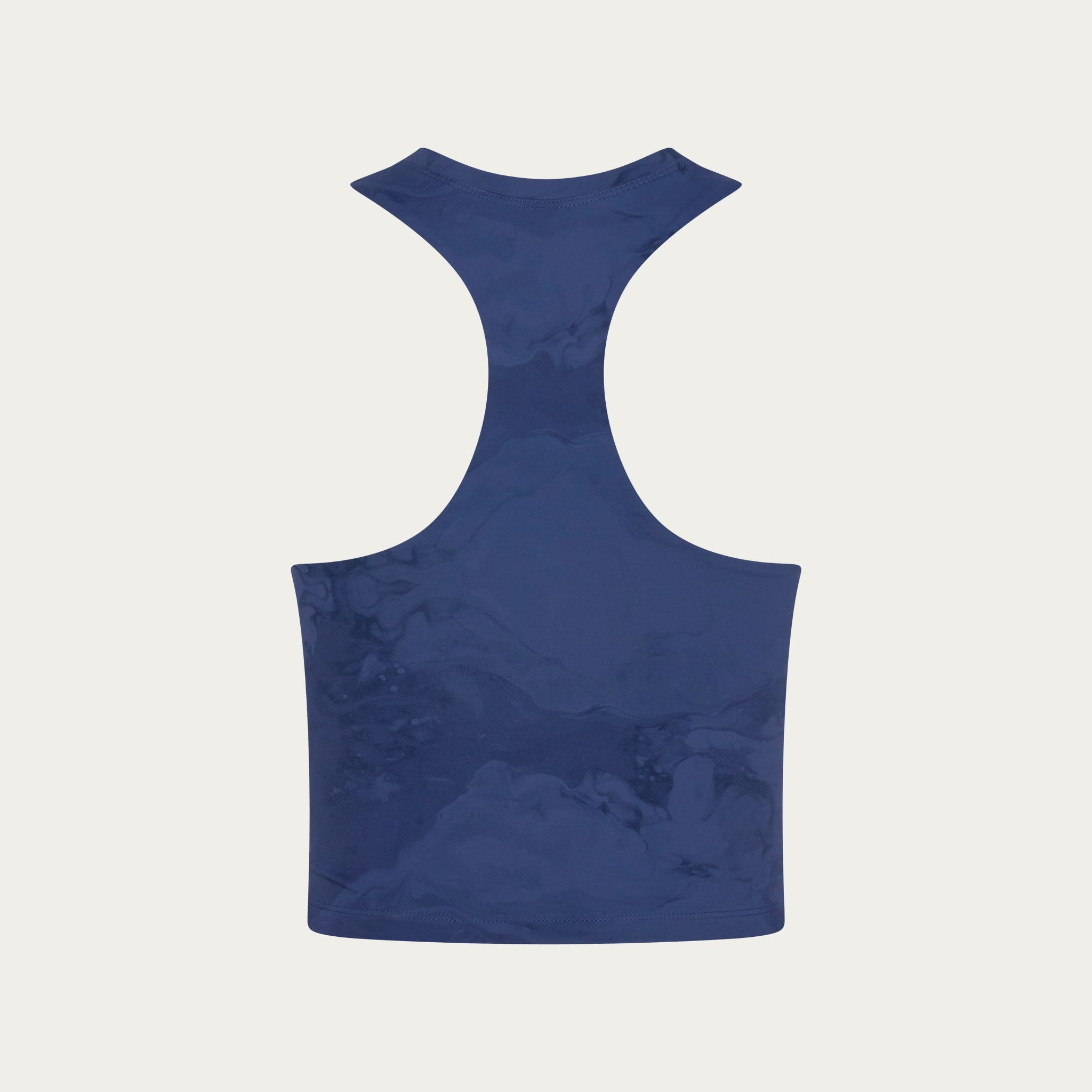 Training Crop Tank - Indigo Marble