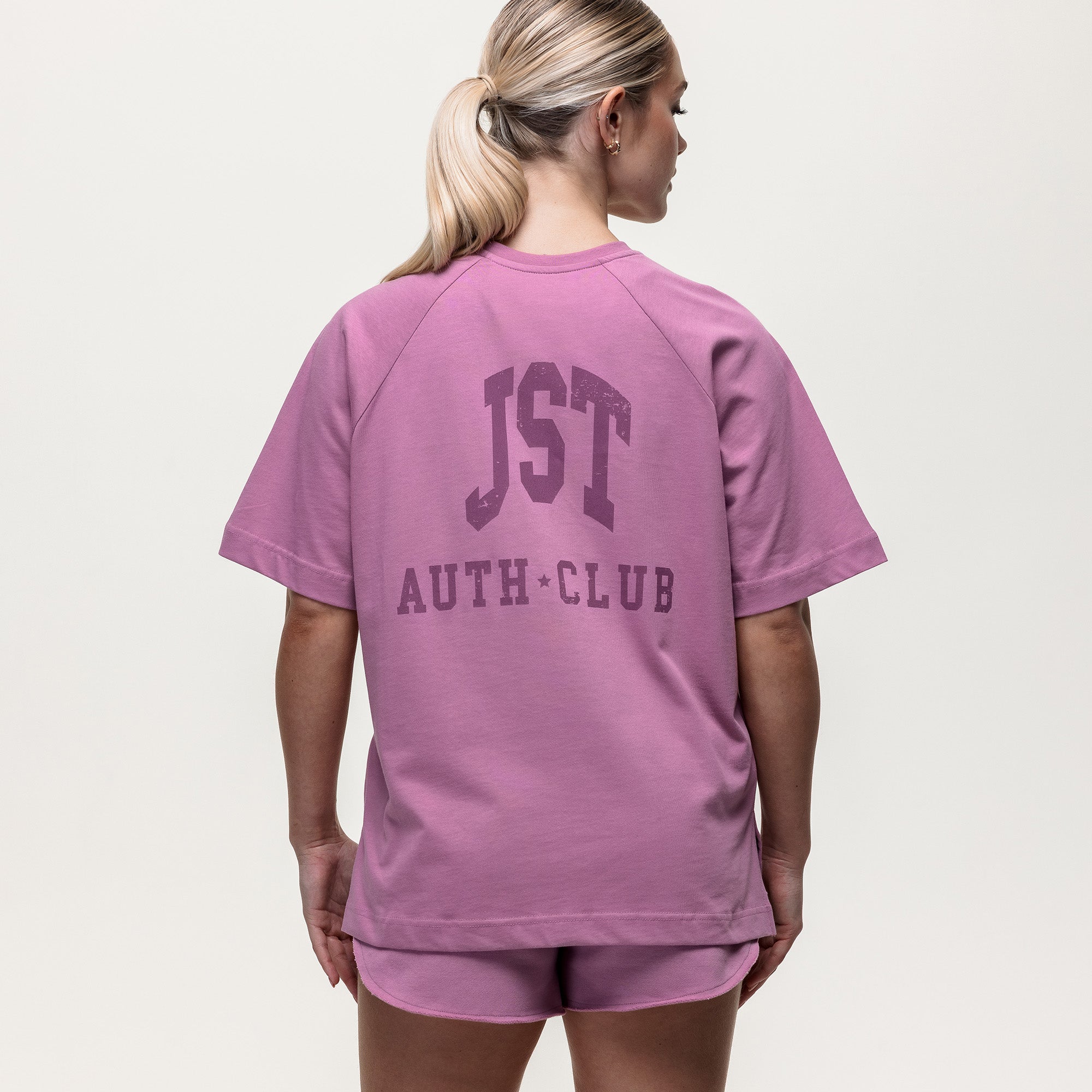 Laid Back Over Sized Tee - Vintage Orchid