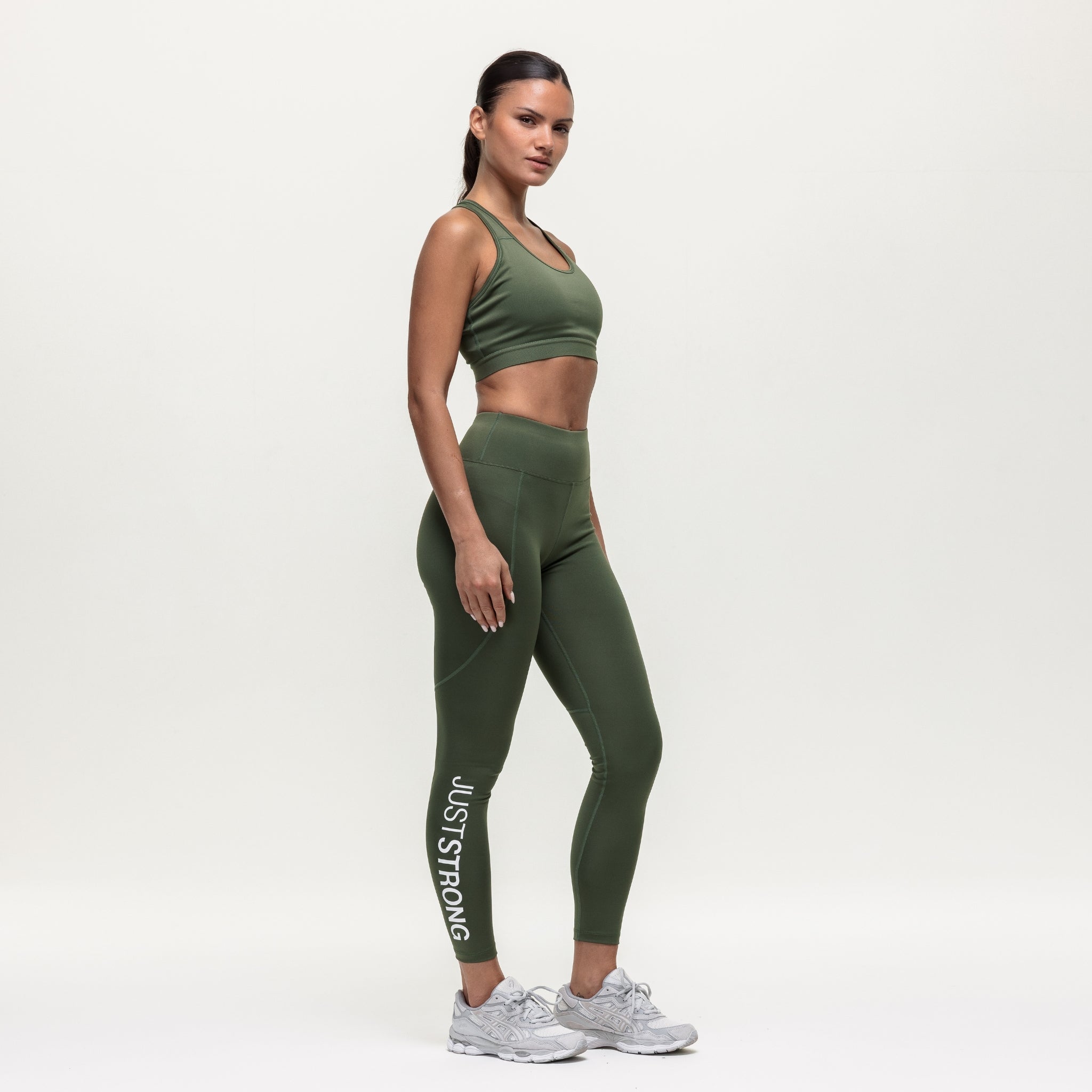 Motion Medium Support Bra - Khaki