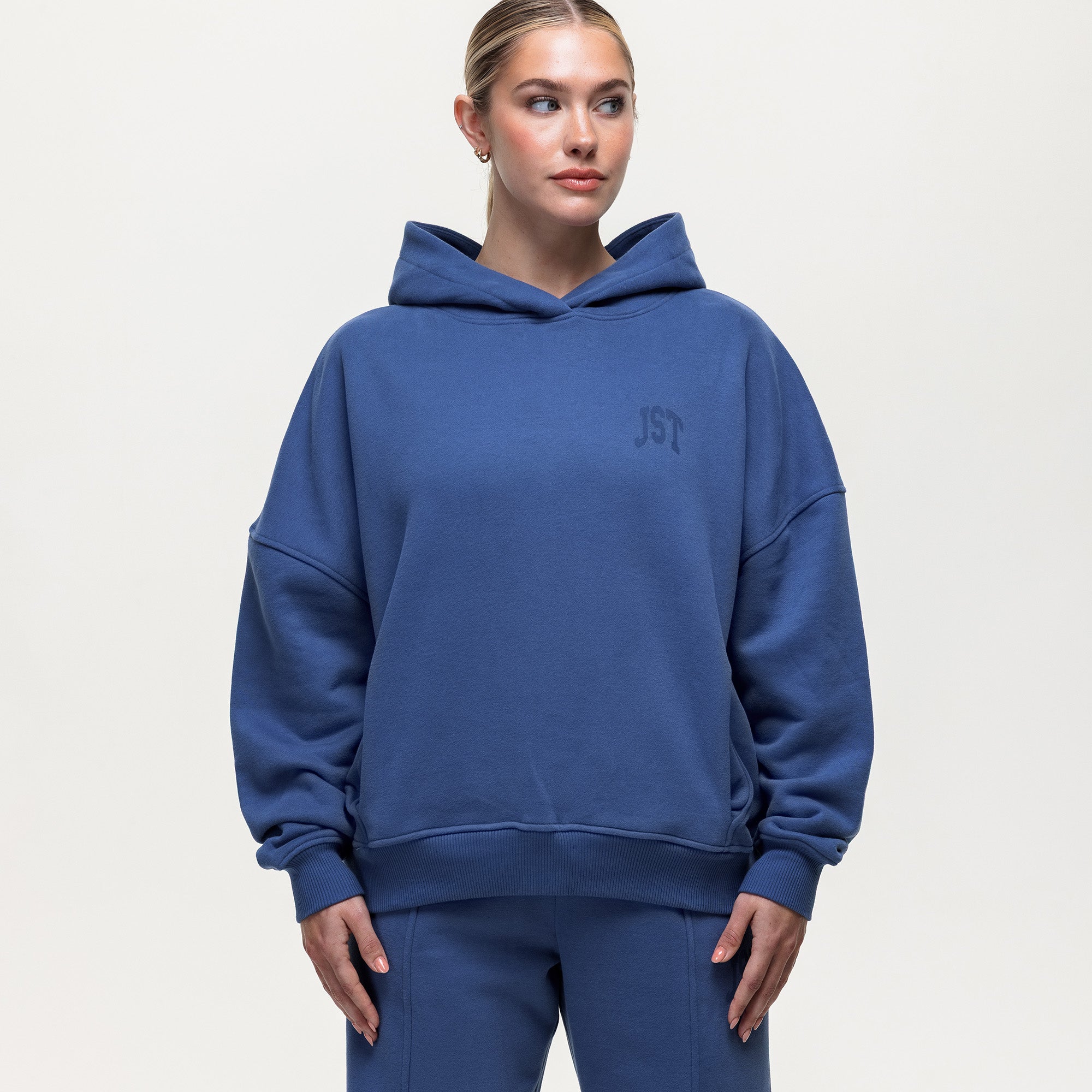 Throw On Oversized Hoodie - Vintage Indigo