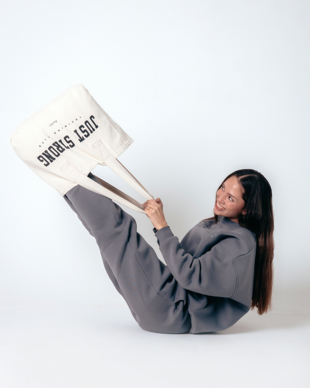 Just Strong Tote Bag - Natural Stone