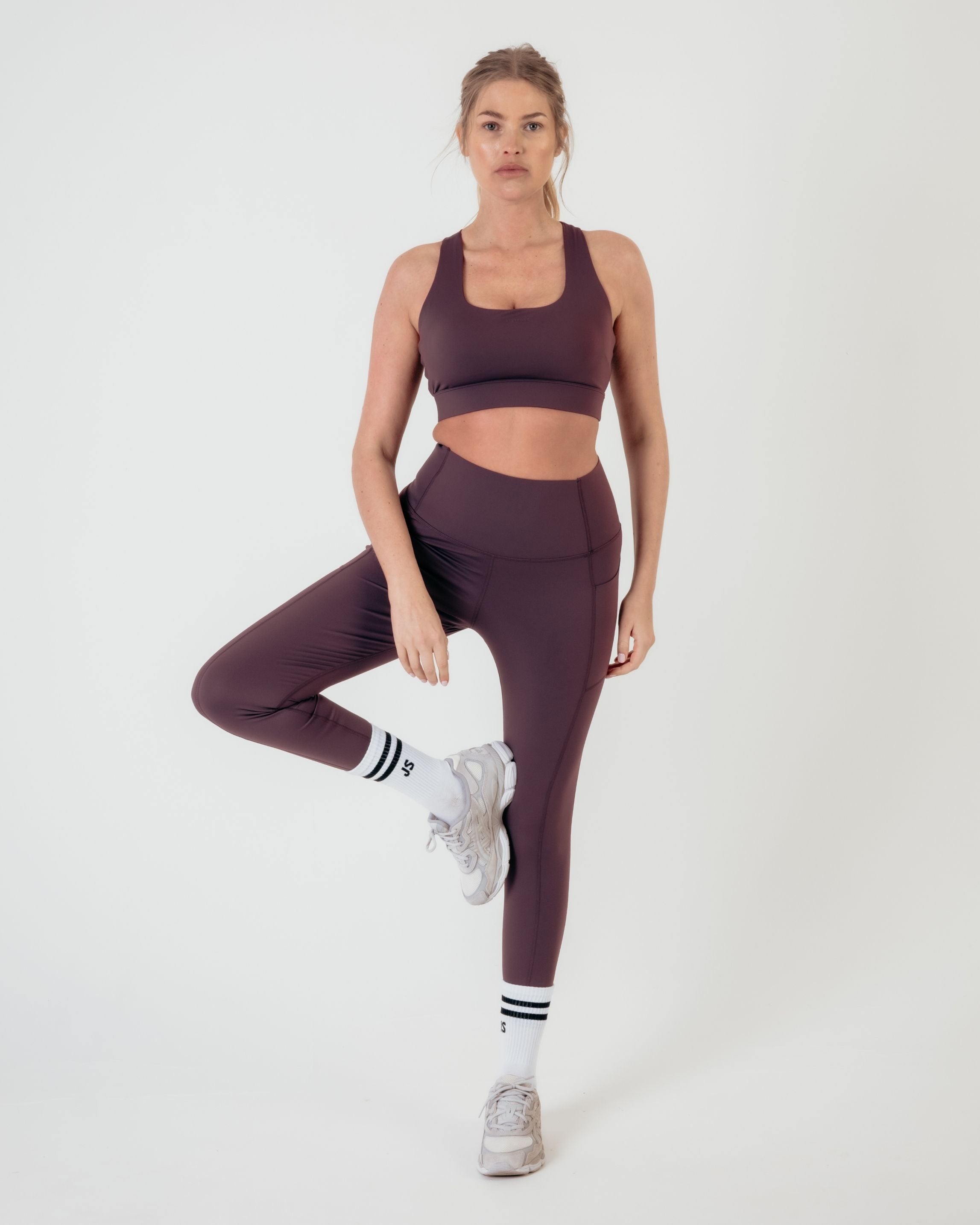 Flex Medium Support Bra - Burgundy