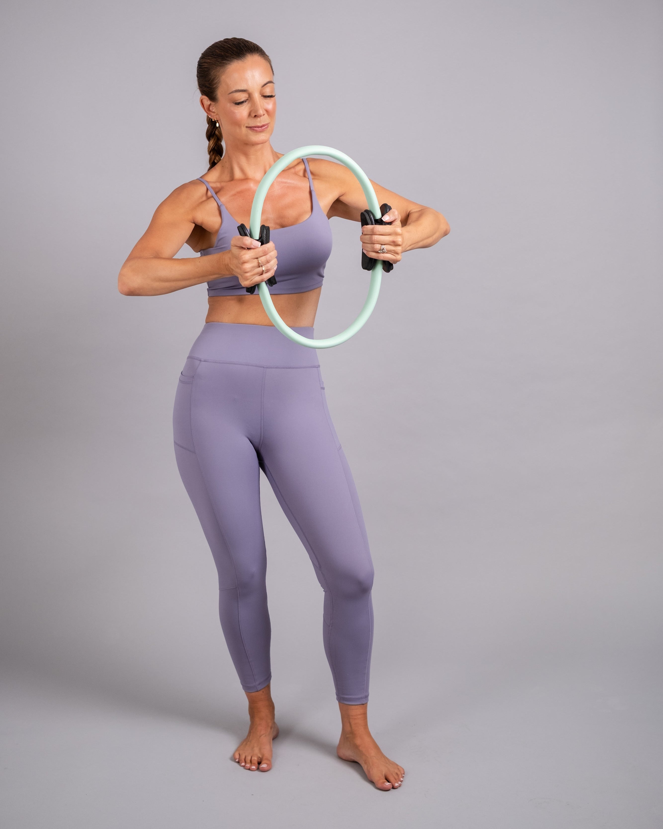 Strappy Tank Bra - Purple Ash