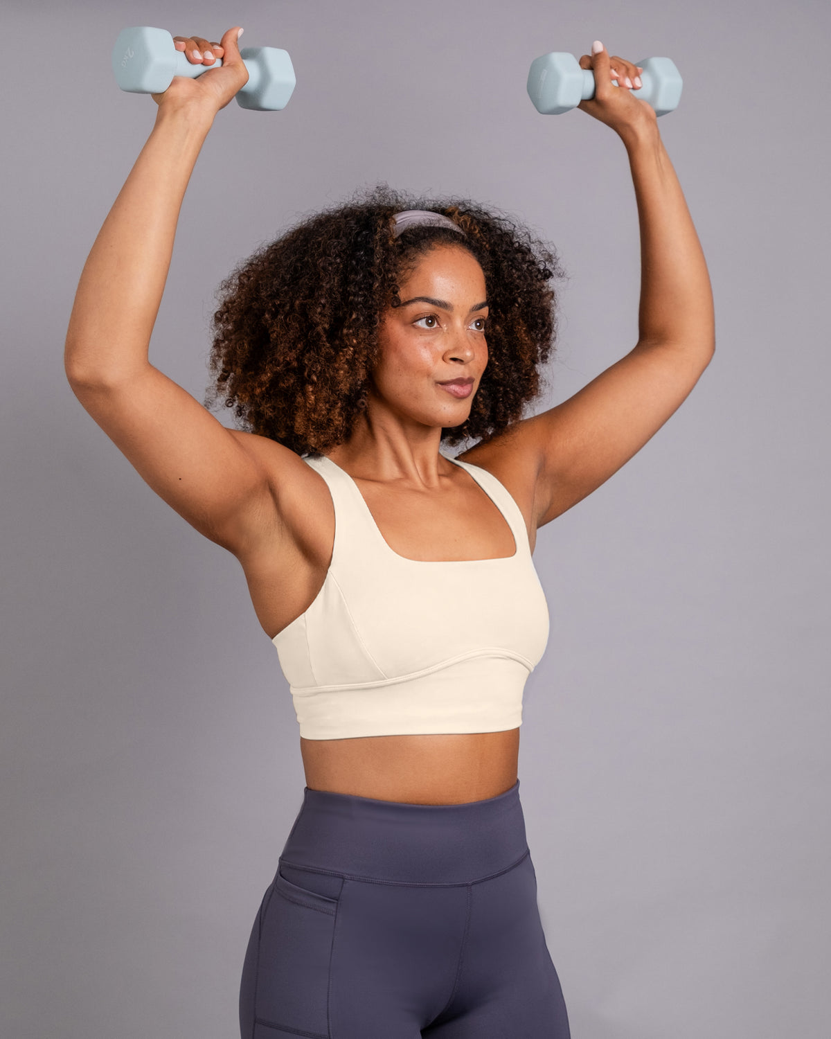 Sculpt Medium Support Bra - Oatmilk