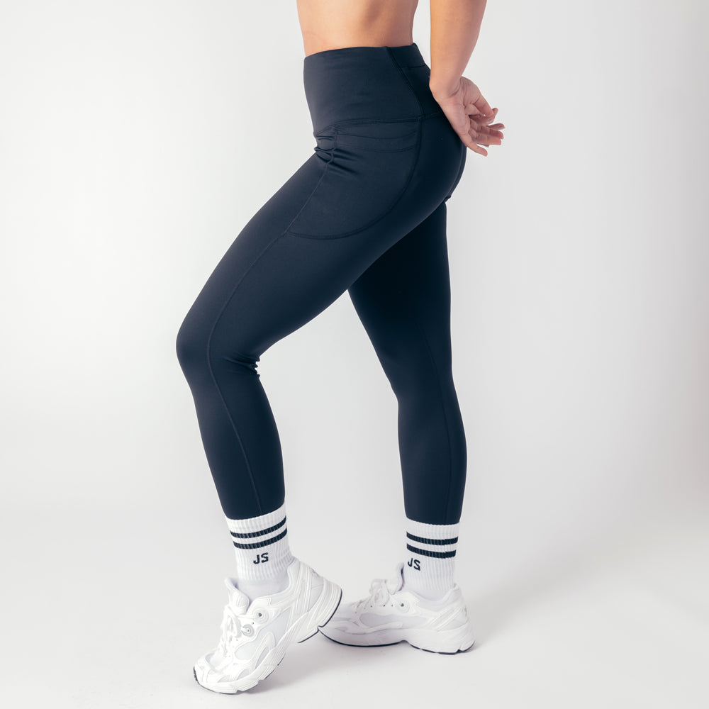 High Rise Genesis Leggings - Black Onyx