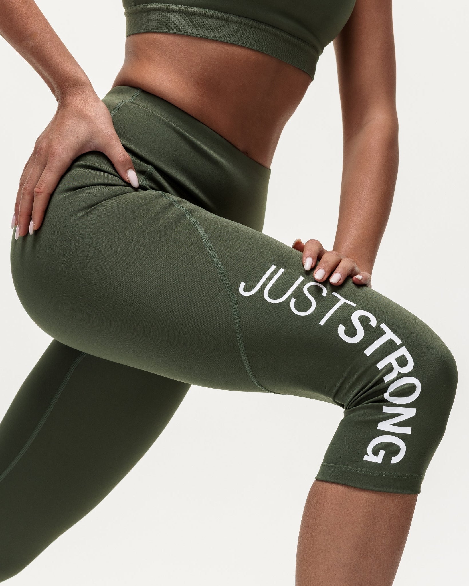Motion Capri Leggings - Khaki
