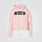 Pearl Pink Marl Relax Cropped Hoodie