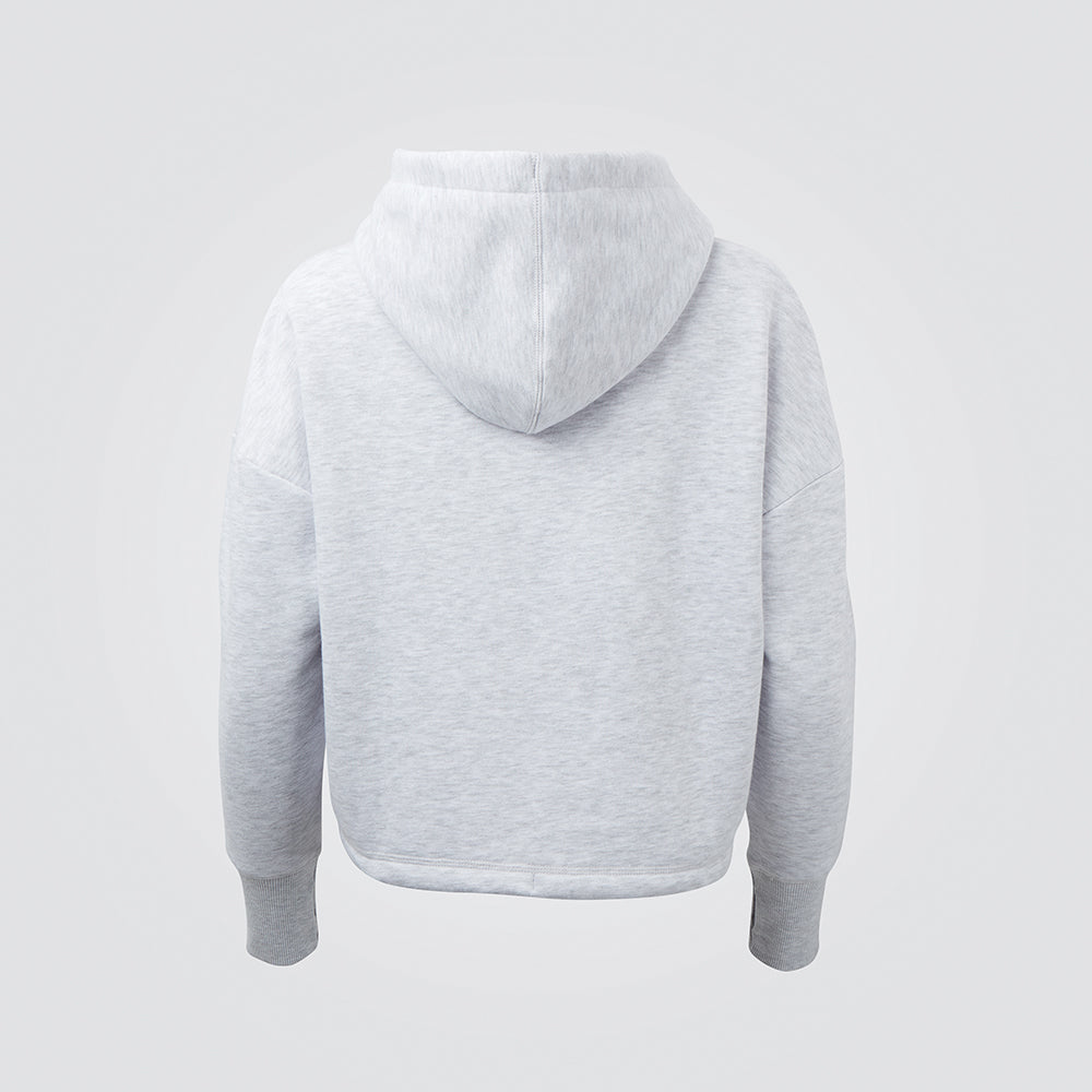 Polar Marl Relax Cropped Hoodie